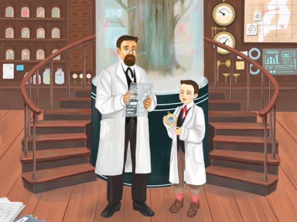 닥터그루트 유니버스 속 캐릭터인 그루트 박사(왼쪽)와 마이크(사진=LG생활건강)