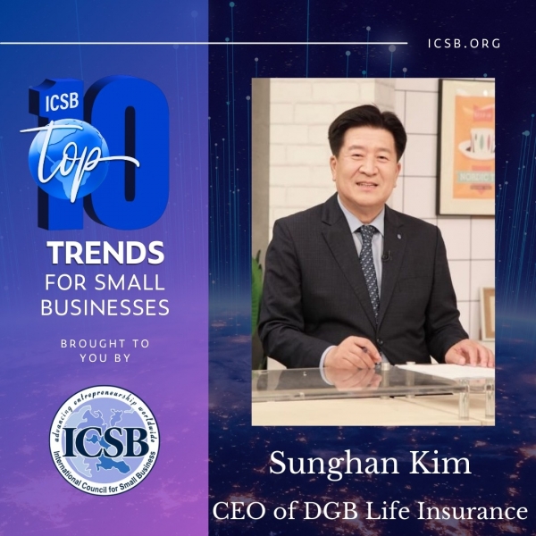 ICSB 'Top 10 Trends for 2024 글로벌 컨퍼런스' 주제 발표자로 선정된 김성한 DGB생명 CEO(사진=DGB생명)
